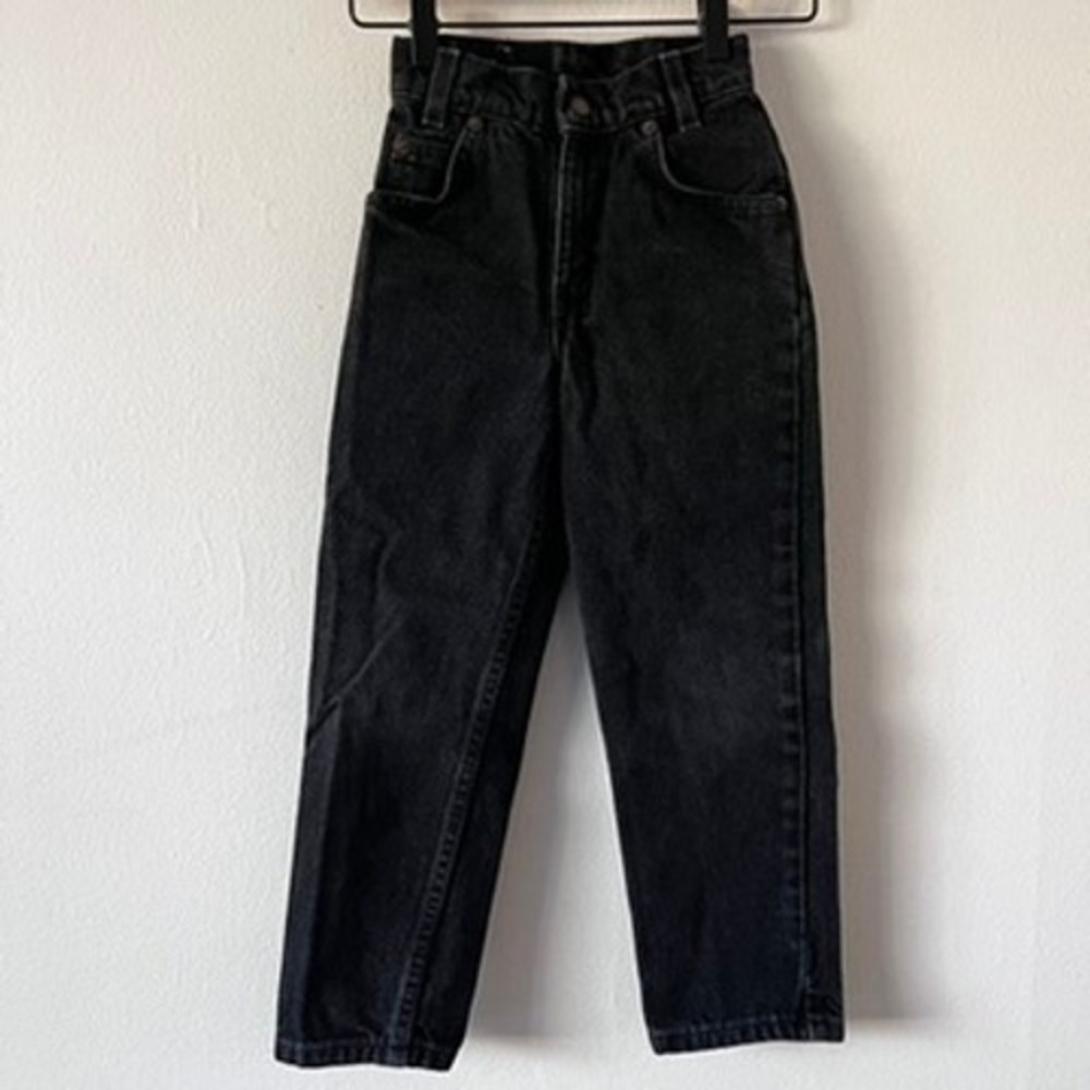 Levi's Little Levi's Orange Tab 550 Relaxed Fit Slim Jeans Black size Slim 7‎